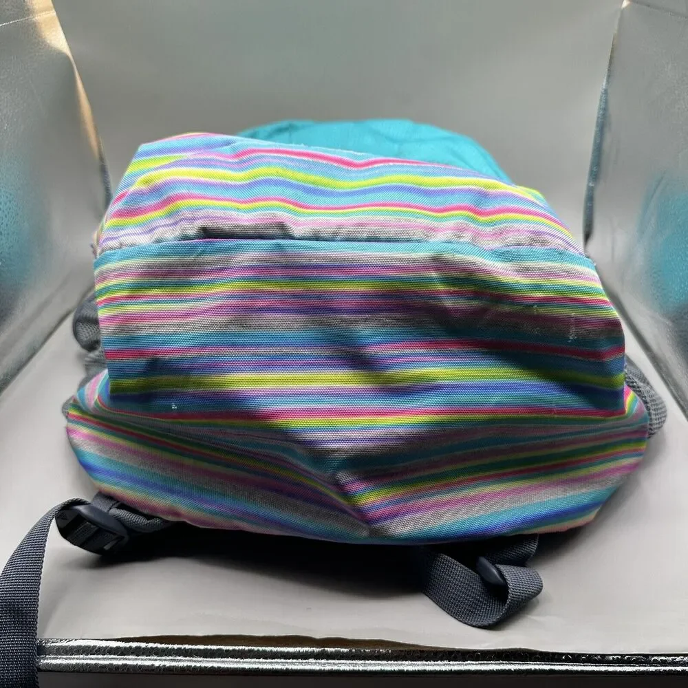 Adidas Stratton Backpack Laptop Bag Bottle Pocket Aqua Teal / Multicolor School